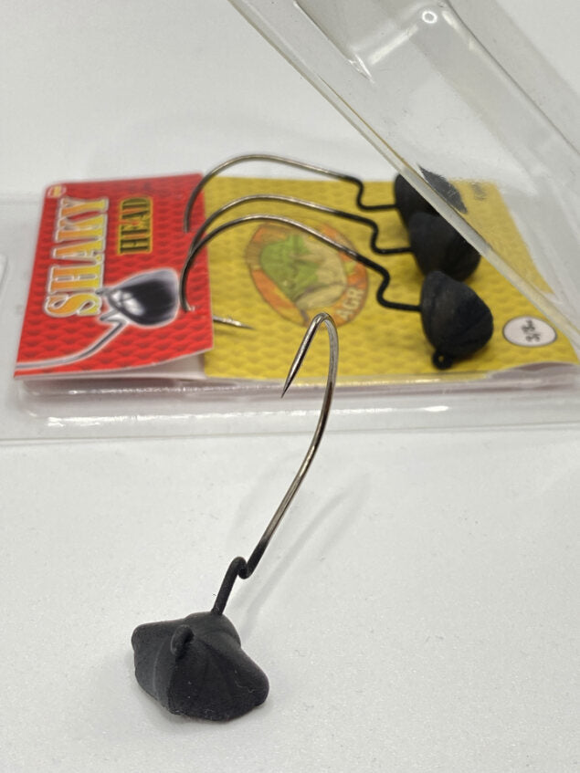 Anzóis AGR Cabeça de abanar Preto Mate 3/0