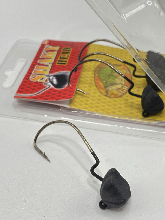 Anzóis AGR Cabeça de abanar Preto Mate 3/0