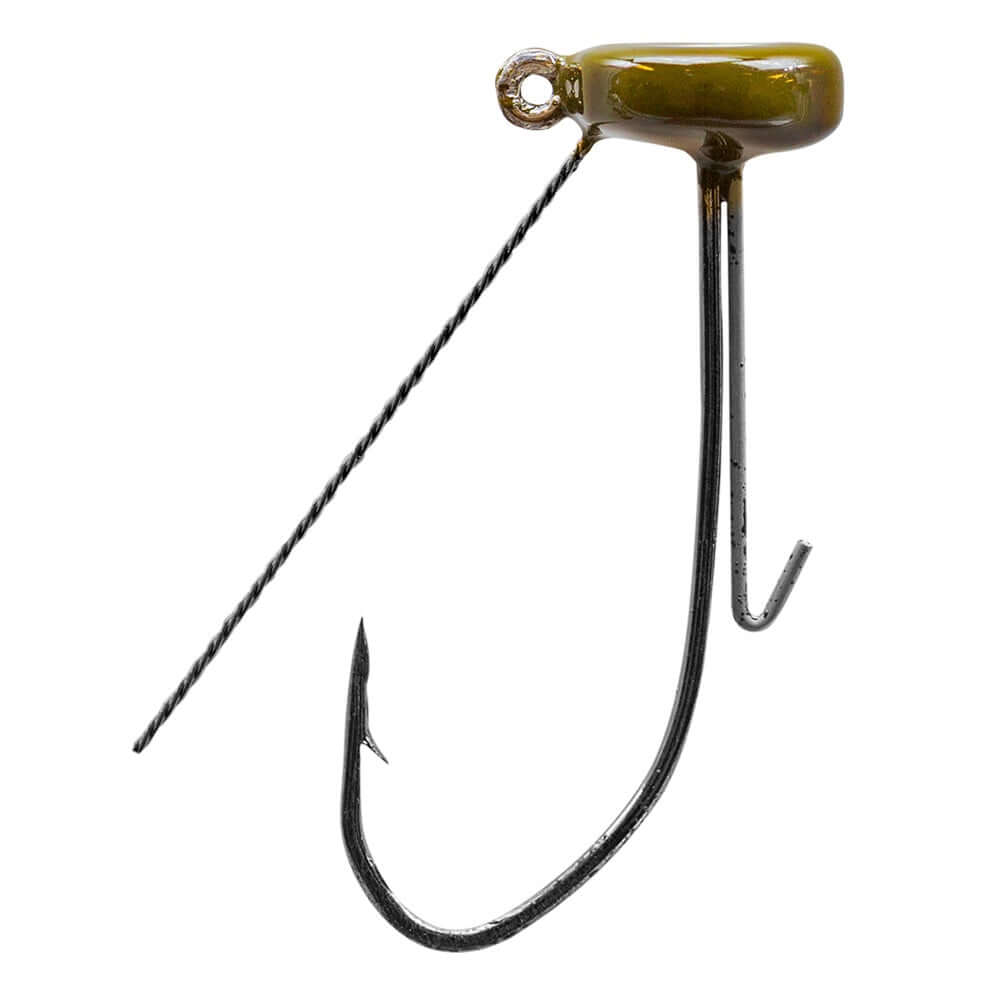 Anzóis Ned Rig Jig Strike King 1,8 g Abóbora verde