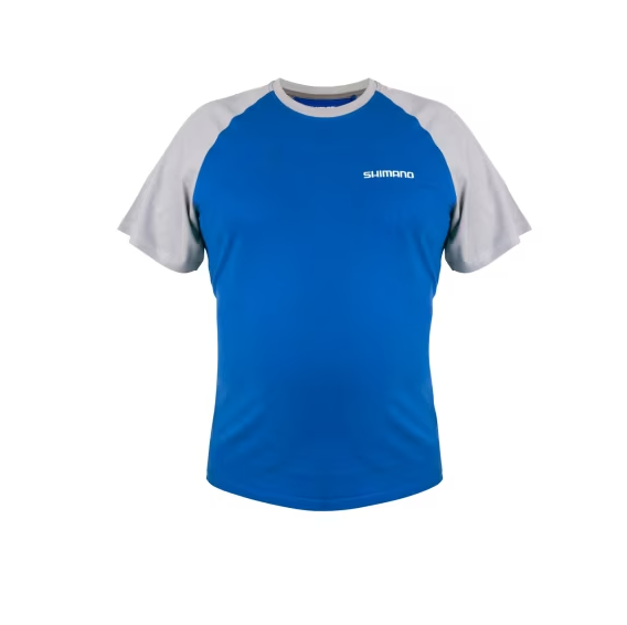 T-shirt Shimano Manga curta azul