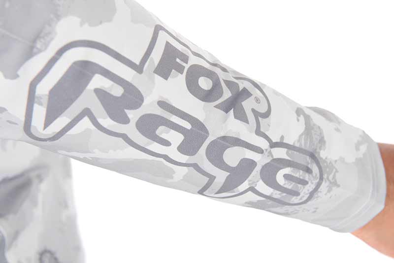 T-shirt técnica com capuz UV Fox Rage Camuflagem clara