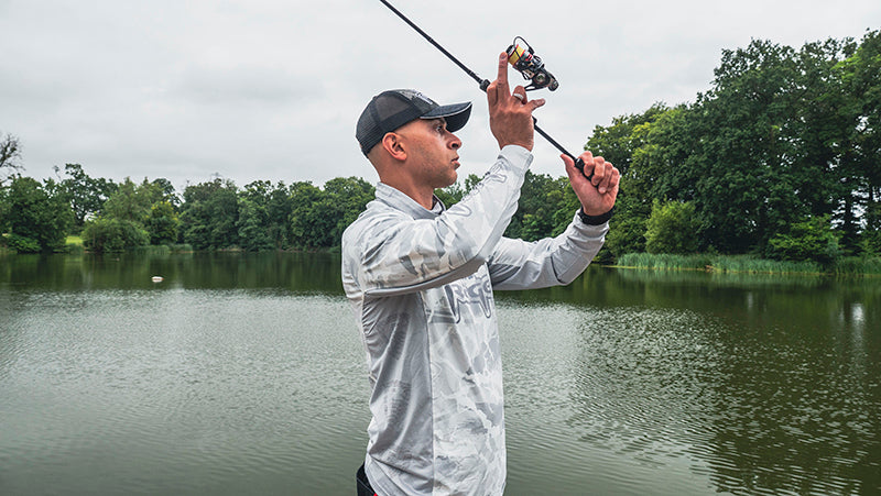 T-shirt técnica com capuz UV Fox Rage Camuflagem clara