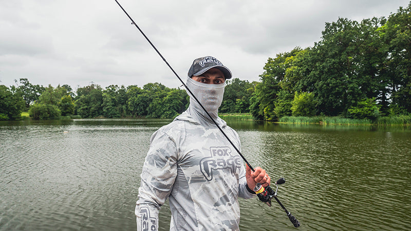 T-shirt técnica com capuz UV Fox Rage Camuflagem clara