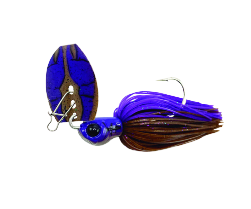 Chatterbait AGR Goliath 14g Castanho Roxo Craw