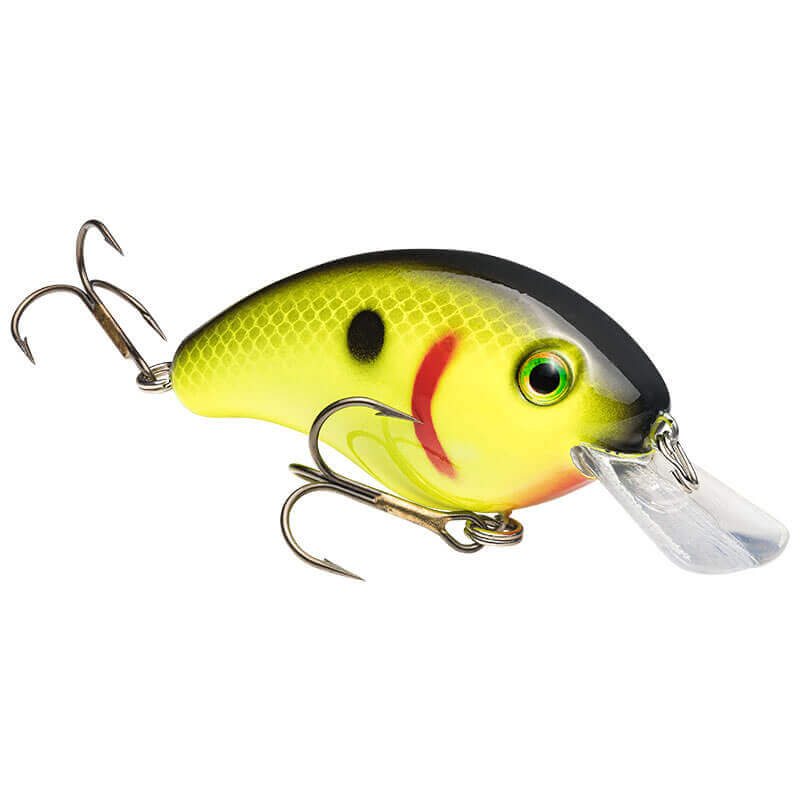Crankbait Strike King Pro Model 4S - 110 mm Black Back Chartreuse
