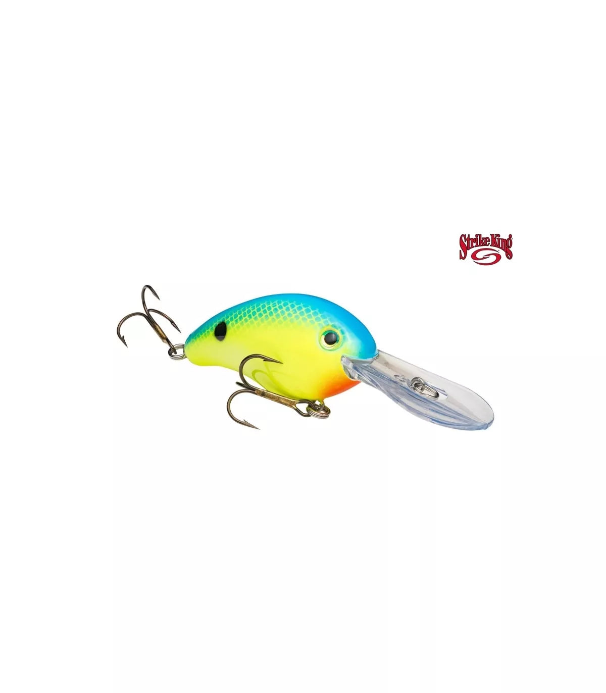 Crankbait Strike King Pro Model 4S - 110 mm Blue Back Chartreuse