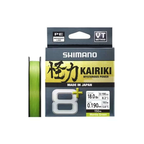 Fios entrançados Shimano Kairiki 8+ Verde 300 m