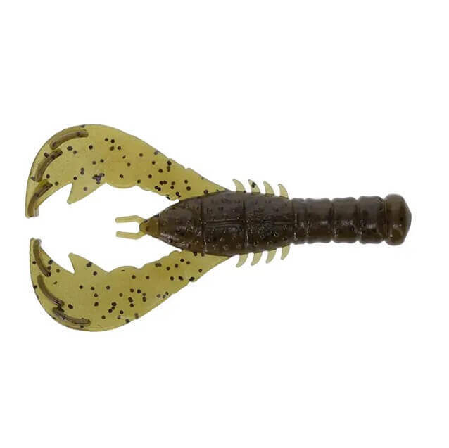 Vinil Yamamoto Yama Craw 4" - 100 mm Abóbora Verde Floco Preto