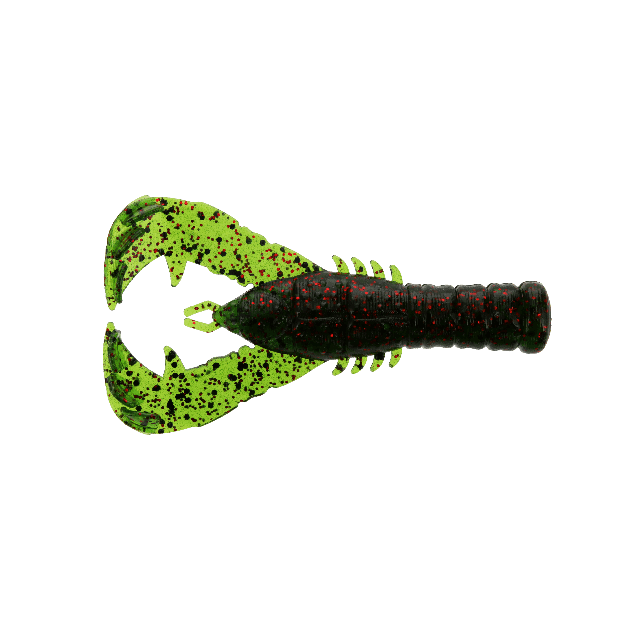 Vinil Yamamoto Yama Craw 3" - 76 mm Watermelon Preto Vermelho