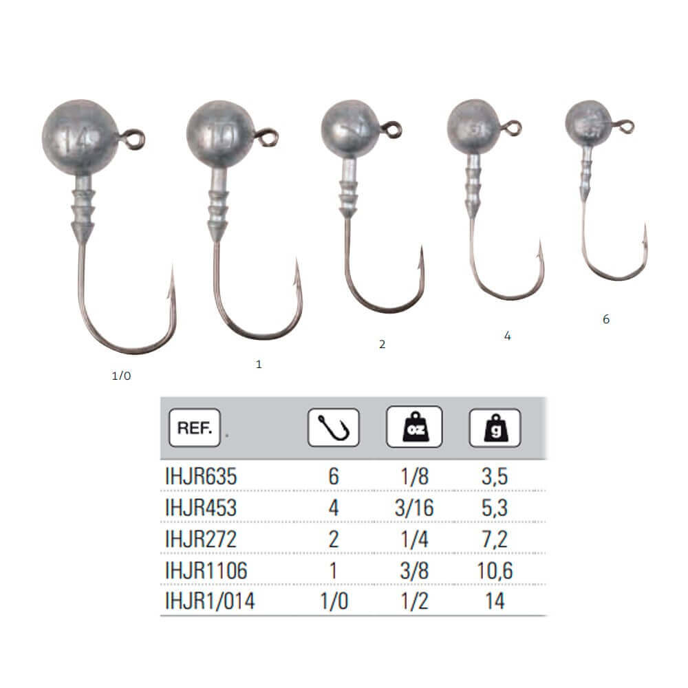 Anzuelos Jig Hart Head 1 - 10,6 g - Tienda Bass