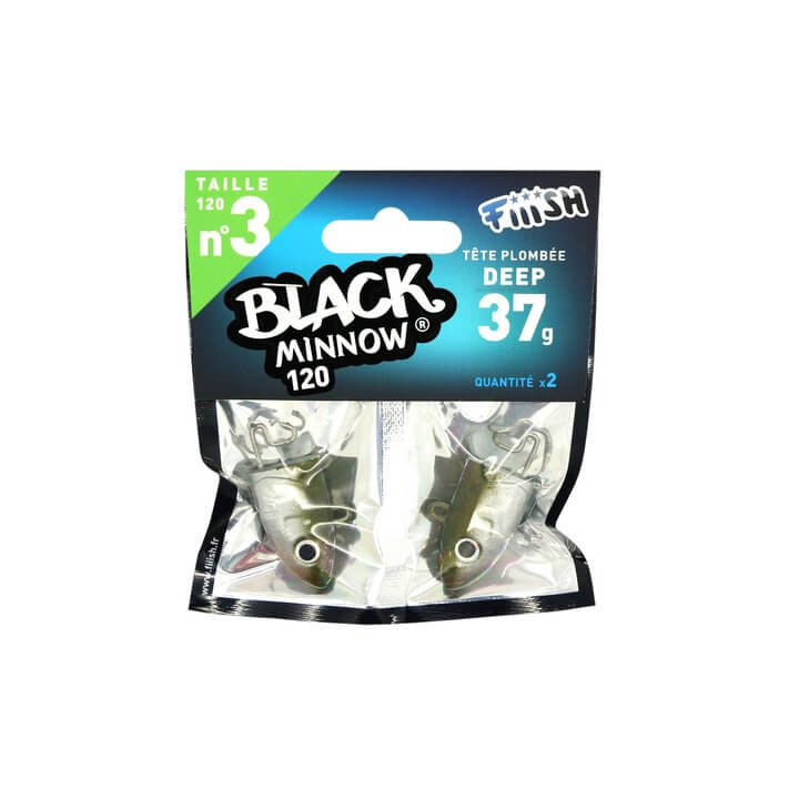 cabeza plomada black minnow 120 kaki BM346