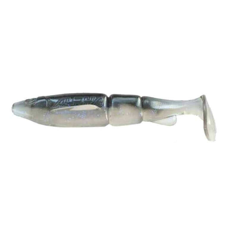 Swimbait Vinilo Alpha Hacker 8 Ghost Smoking Shad - Tienda Bass