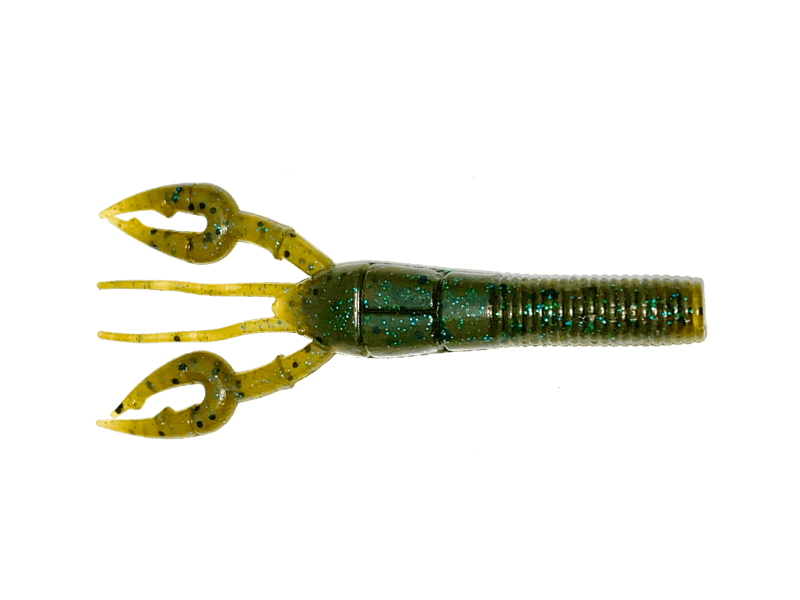 Vinilo Yamamoto Fat Baby Craw Floater 3´75" 95 mm Green Pumpkin Blue - Tienda Bass