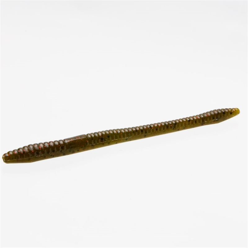 Vinilo Zoom Finesse Worm 120 mm Green Pumpking Red - Tienda Bass