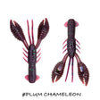 Vinilo Cangrejo Iberican Lures Baby Fighter Krab 76 mm Plum Chameleon