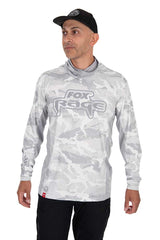 T-shirt com capuz UV Fox Rage Camuflado claro