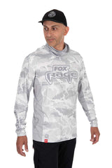 T-shirt com capuz UV Fox Rage Camuflado claro