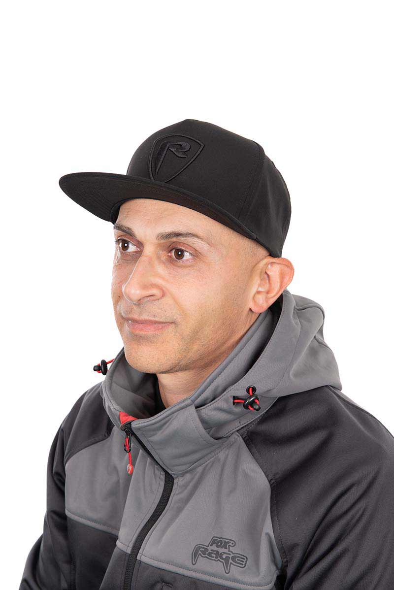 Boné Fox Rage Escudo plano Peak Preto