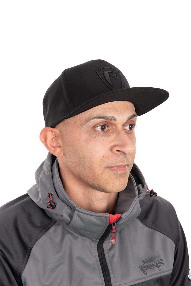Boné Fox Rage Escudo plano Peak Preto