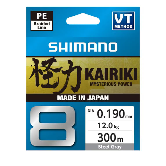 Fio trançado Shimano Kairiki 8 Cinza 300 m