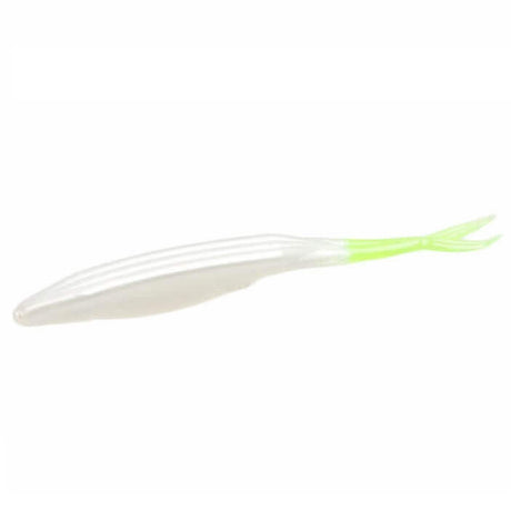 Vinilo Zoom Super Flukes 130 mm Pearl Chartreuse Tail