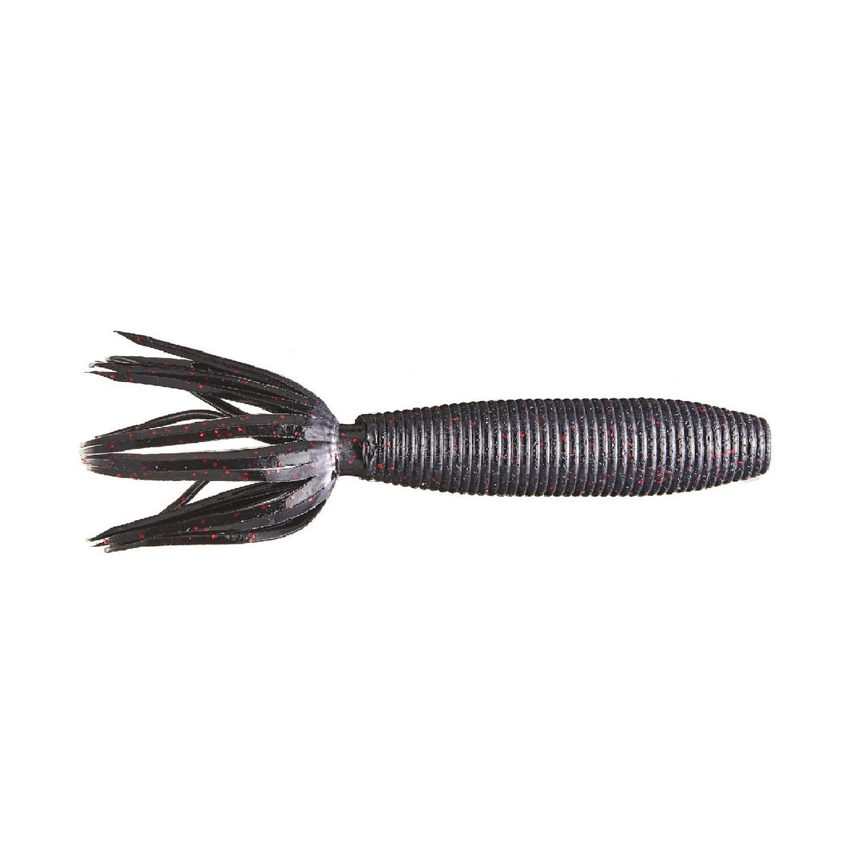Vinil Yamamoto Gordo ika 4 '' 100 mm Black Red Flake