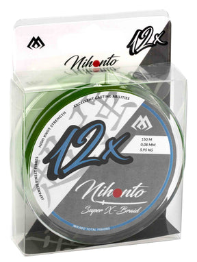 Accesorio Mikado Nihonto Super X-Braid 0.08mm/5.95kg/150m Dark Green 1 spool