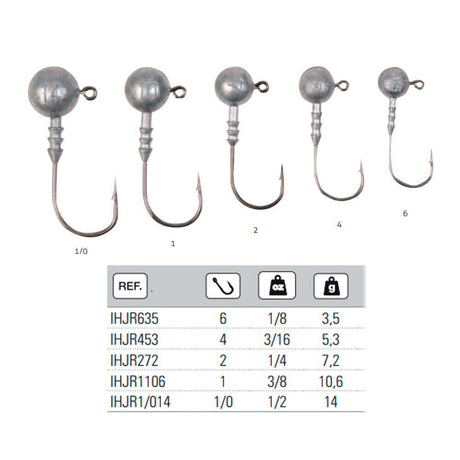 Anzuelos Jig Hart Head 1 - 10,6 g - Tienda Bass