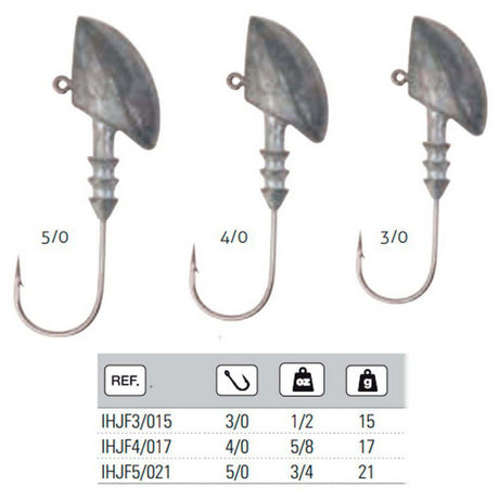 Anzuelos Jig Hart Head nº3/0 - 15 gramos - Tienda Bass