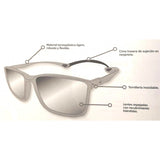 Gafas de sol polarizadas Hart espejo gris - Tienda Bass