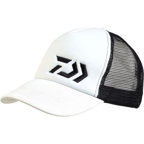 Gorra Daiwa Matelasse Blanca/Negra - Tienda Bass
