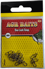 Grapas AGR Duo Lock Snap Black Nickel - Tienda Bass