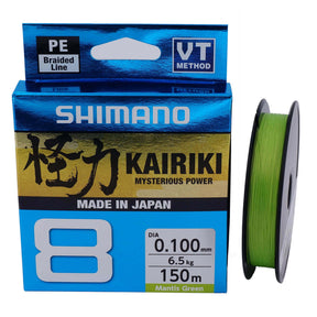 Hilo Trenzado Shimano Kairiki 8 Verde 150 m - Tienda Bass