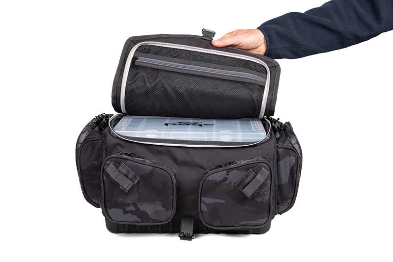 Macuto con cajas Fox Rage Voyager Camo Grande - Tienda Bass