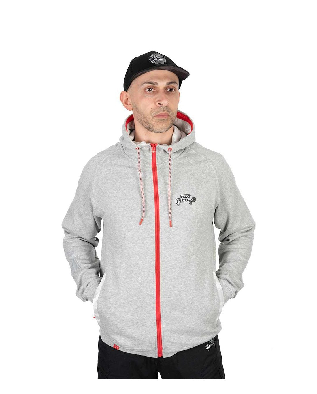 Sudadera Fox Rage Voyager Gris con cremallera - Tienda Bass