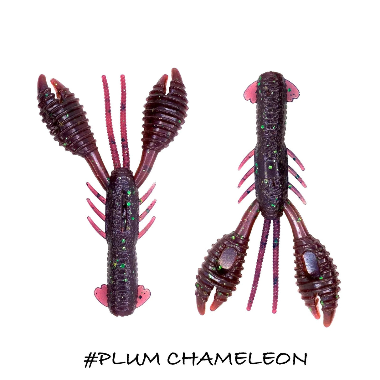 Vinilo Cangrejo Iberican Lures Baby Fighter Krab 76 mm Plum Chameleon - Tienda Bass