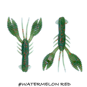 Vinilo Cangrejo Iberican Lures Baby Fighter Krab 76 mm Watermelon Red - Tienda Bass