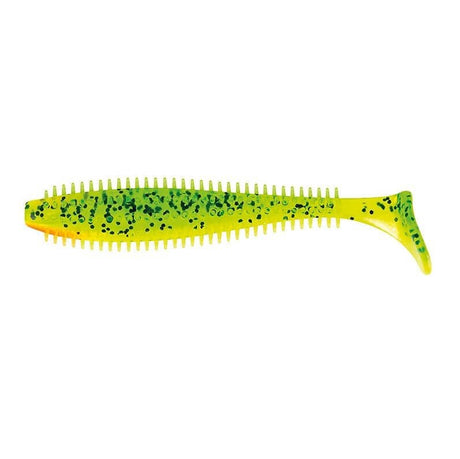 Vinilo Fox Rage Shad Spikey 120 mm Ultra UV Lemon Tiger - Tienda Bass