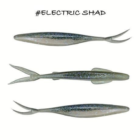 Vinilo Iberican Lures Arrow Fish 100 mm Electric Shad - Tienda Bass