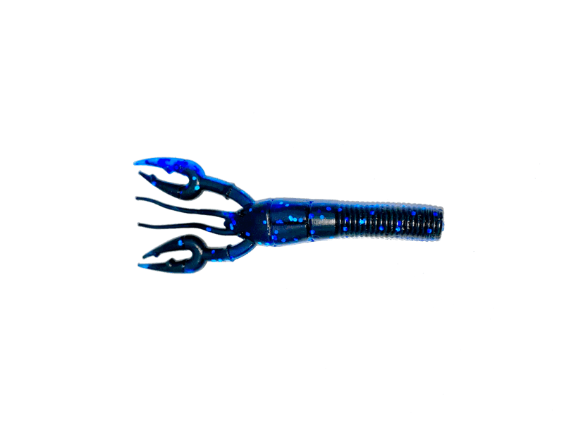 Vinilo Yamamoto Fat Baby Craw Floater 3´75" 95 mm Black/Blue Blue Flake - Tienda Bass