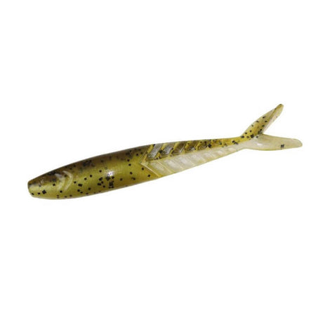Vinilo Zoom Shimmer Shad 108 mm Green Pumpkin Pearl - Tienda Bass