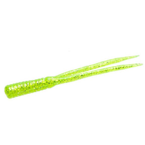 Vinilo Zoom Split Tail Trailer 90 mm Chatreuse Glitter - Tienda Bass