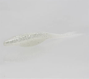 Vinilo Zoom Super Flukes Jr 100 mm White Ice - Tienda Bass